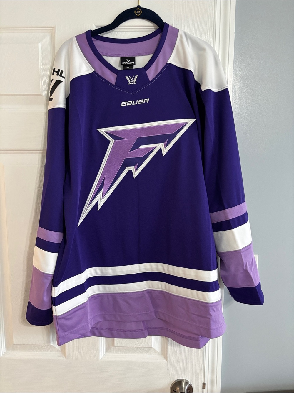 Bauer Official PWHL Frost Hockey Jersey in Lavender and White Trim